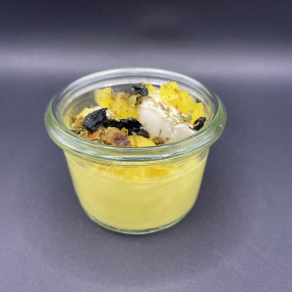 Verrine de Luxe : Pana Cotta de Carotte jaune