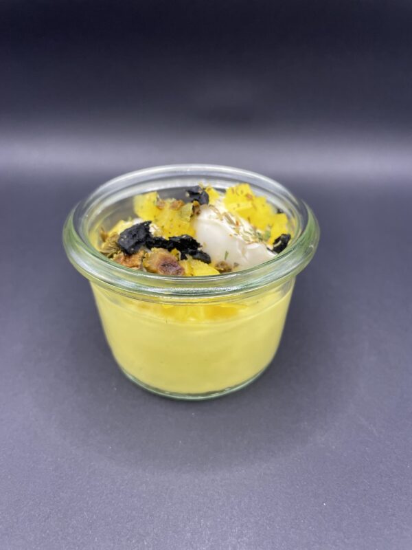 Verrine de Luxe : Pana Cotta de Carotte jaune